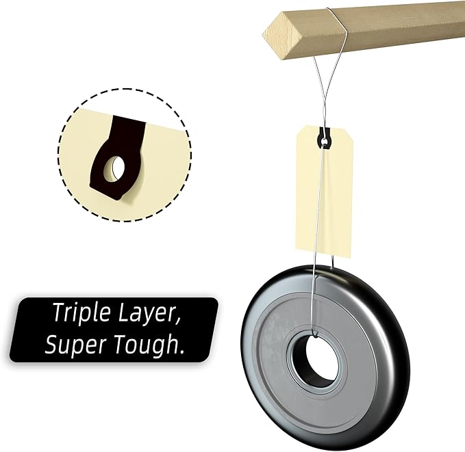 INNOVART Shipping Tags - Double Wired 6 1/4" x 3 1/8", Manila Wire Tags with Reinforced Eyelet, Case of 1000