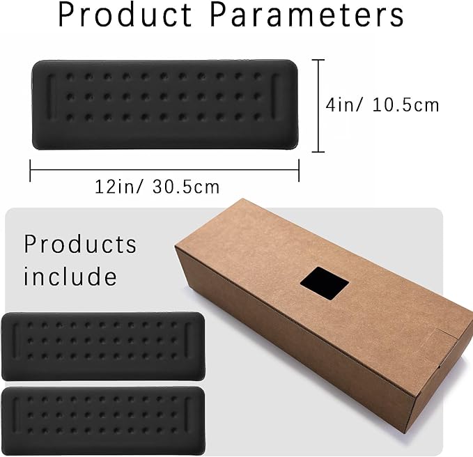 Pack of 2 L-Shaped Wrist Rest Keyboard, Memory Foam Arm Rest Desk, Ergonomic Wrist Rest for Palm, Wrist & Forearm, Office & Home(Purple)
