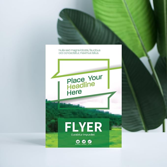 Custom Flyers for Business Personalized A6 Flyers with Your Photo Logo Text Glossy Paper Printing Flyers for Advertising, Customized printing on one or both sides (500, 1000, 2000 Sheets)