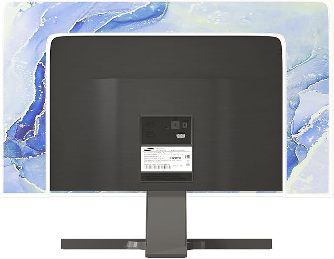 Baocicco Modern Violet Marble Waterproof TV Cover Anti-Static Dustproof Protective Cover for LCD/LED/HD 70 Inch Decorative Monitor Accessories Covers for Television LED LCD OLED TVs Screen