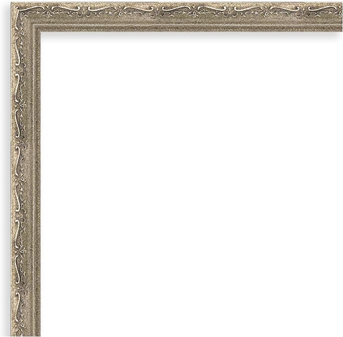 Amanti Art Silver Framed Magnetic Board 26x26 Medium Vision Board for use with Magnets, 100% Metal Sheet to Display Items as Office Decor or for Home Organization in mudroom, Kitchen or Kids Room