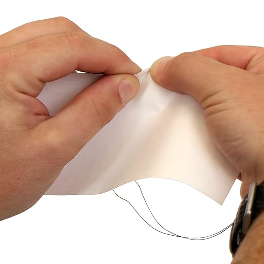 SmartSign Blank Tyvek Shipping Tags with Wire, Size #5 | 4 3/4" x 2 3/8", Pack of 100, White