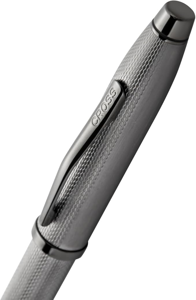 Cross Century II Polished Slate Gray Engraved Diamond Pattern with Slate Gray PVD Appointments Selectip Rollerball Pen