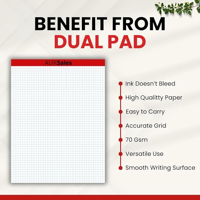 Graph Paper Pad Multisize (3, 8.5" x 11")