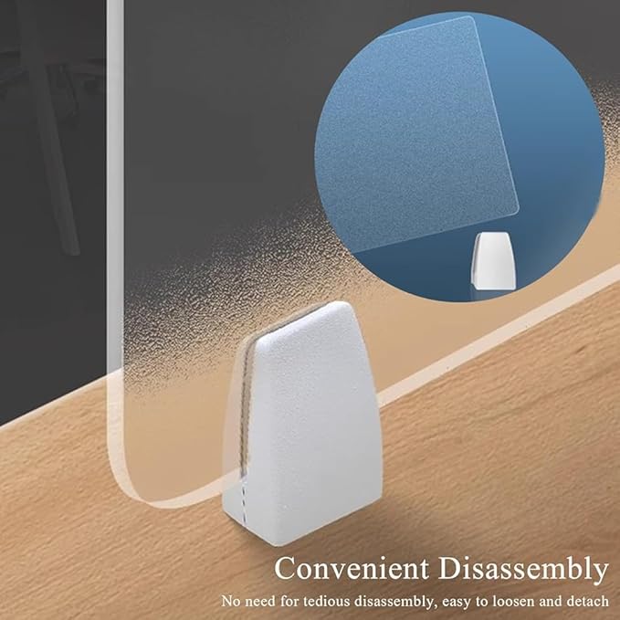 RCJCQSR Acrylic Frosted Privacy Free Standing Screen, Visual Distractions Privacy Panel Portable Desk Divider Guard for Table Top Workstation for Home Office(Size:40x40cm(15.7x15.7))