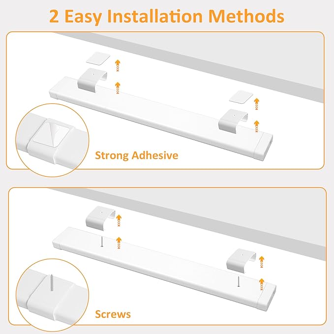 maylit Under Cabinet Lighting Plug in, 14 Inch Linkable Ultra Bright LED Light Bar, Renter Friendly Lamp, Wired 110V 120V Indoor Lights for Kitchen Cabinet, Counter, Workbench, Desk, Shelf, Warm White