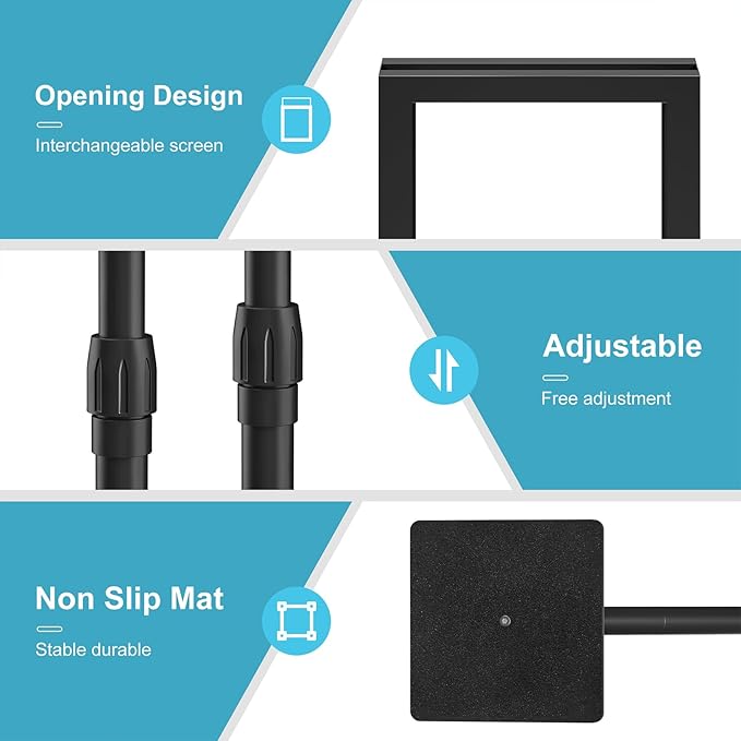 Relx Adjustable Outdoor Sign Holder Stand for Display - Floor Sign Stand with Base for Business Retail Events 8.5x11 inches