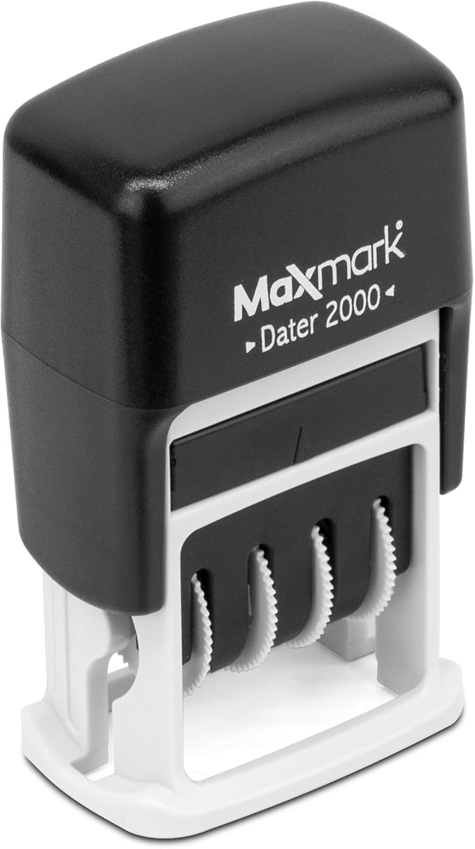MaxMark 2000 Dater Self Inking Date Stamp - Black