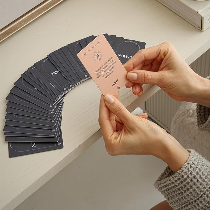 Smart Affirmation Cards – Daily Mindfulness, Motivation & Self Care Deck with Phone Tap App for Personalized Guidance, Emotional Clarity & Positive Rituals