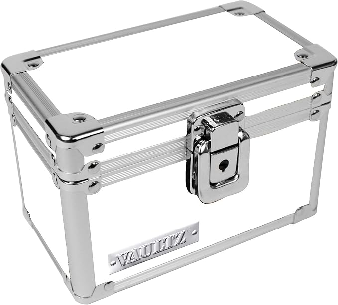 Vaultz Locking Index Card File, 3 x 5 Inches, White (VZ00174)