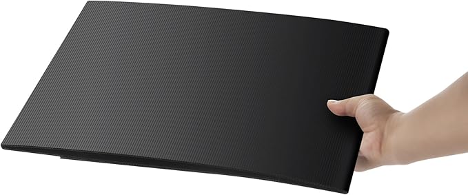 2 Pack Desk Dividers for Students - Durable & Waterproof Plastic Study Carrel Divider, Classroom Folders Teacher Supplies, Easy-to-Clean Plastic Privacy Shield Folder Boards for Student Desks, Black