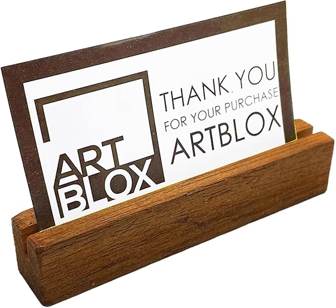 Artblox Office Personalized Name Plate for Desk with Business Card Holder On Clear Acrylic Glass Autumn Flowers Design Custom Desk Name Plate with Your Name and Credentials Customized Gift