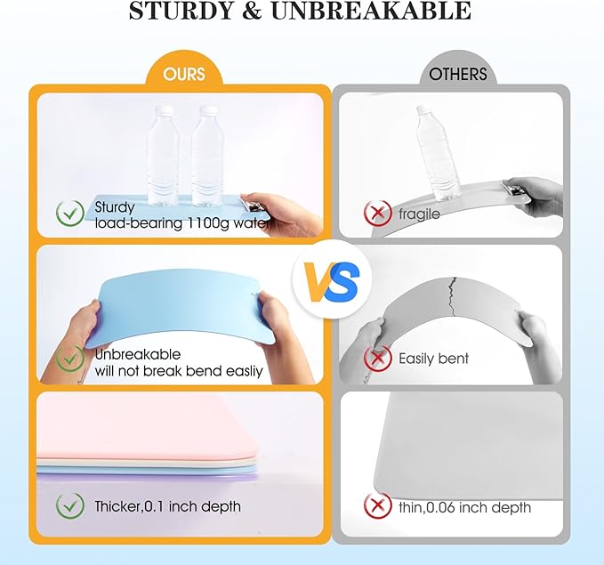 TFDLCG zm 2 PCS Clipboards with Pen Holder,Standard Letter Size A4,Heavy Duty Clip Boards 8.5x11,Cute Clipboards for Women Kids Students,Nurses,School Office Home Supplies,Light Blue