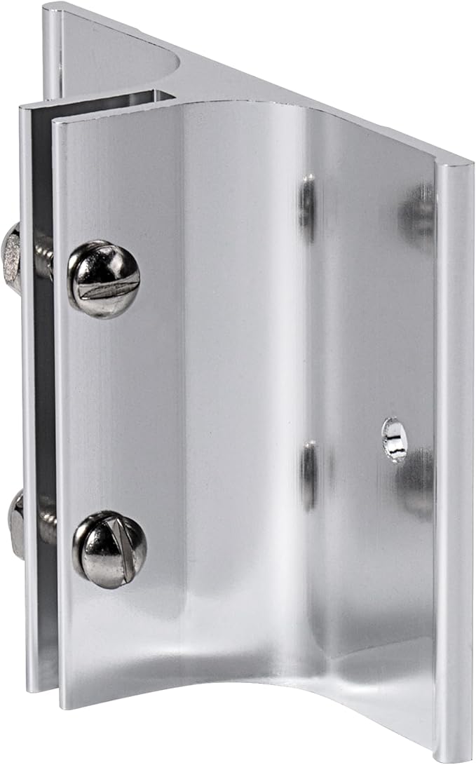 SINKAA Aluminum Corridor Sign Holder, 10 Pack Direct Sign Mount Bracket, Design for Restroom, Conference Room Classic Silver Signs - 2" Length, 1/8" Substrate - Easy to Install