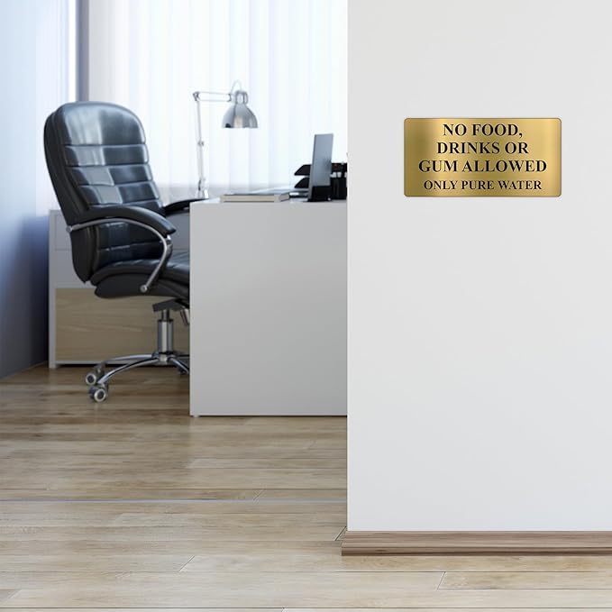 SmartSign Custom Brass Sign - 6" x 12", 40 mil REAL Bugle Brass Metal, Personalized Name Door Sign, Heavy-Duty Premium Engraved Door/Wall Mount Plaque for Business/Office, Gold and Black