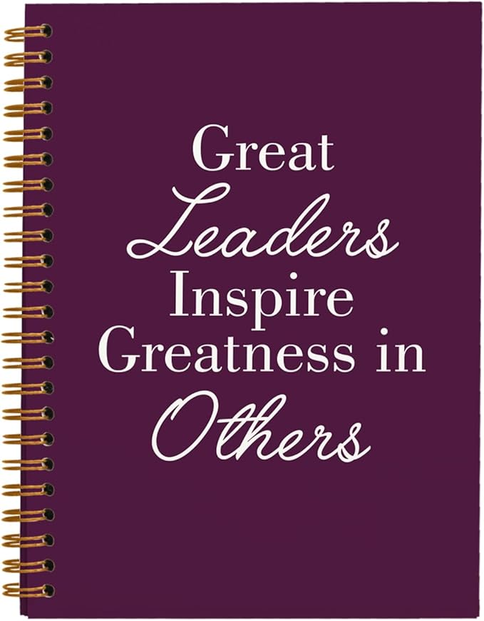 OXW Purple Meeting Notebooks for Work, Leadership Gifts Office Work Notebook Journal for Writing Note Taking, Thank You Gifts for Women Men Leader Principal Boss Mentor Manager, 5.5"x8.3"