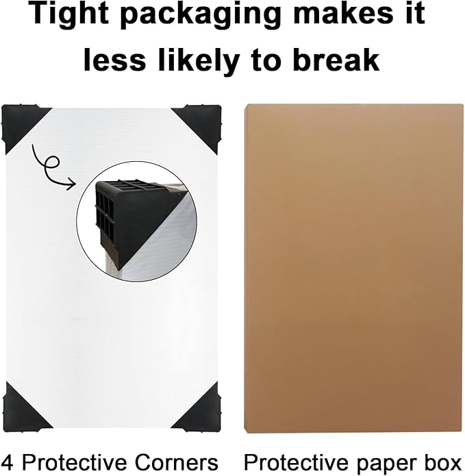 Poster Board 24" x 36", 5 Pack White Corrugated Plastic Board, 3/16 Inches Thick Double-sided Poster Sheets for School Projects, Craft, Art