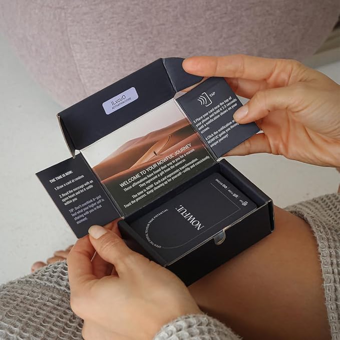 Smart Affirmation Cards – Daily Mindfulness, Motivation & Self Care Deck with Phone Tap App for Personalized Guidance, Emotional Clarity & Positive Rituals