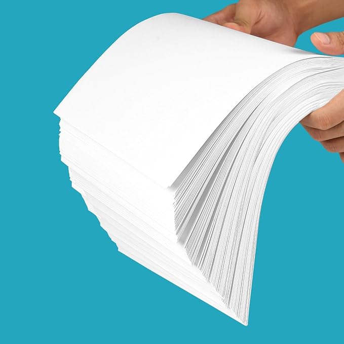 8.5" x 11" Printer Paper - 100 Sheets/200 Pages White Copy Paper, 20 lb Letter Size Papers Printing in Office/School/Home