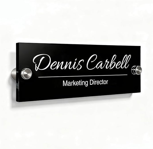 Personalized Office Wall Name Plate Sign Custom Door Name Plate Office Gifts Executive Sign Wall Plate Business Sign