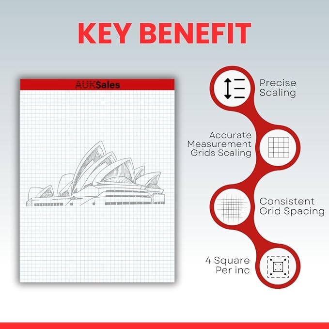 Graph Paper Pad Multisize (1, 8.5" x 11")