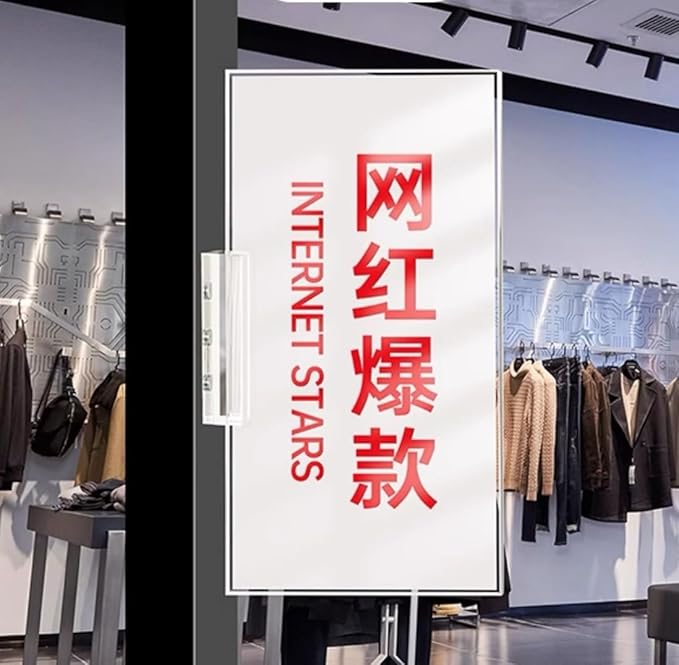ECKEK Magnetic Sign Holder Grip Holder, Powerful Magnet, Acrylic Sign Holder for Retail Shelves Display Store Vendor Event Warehouse and Shop Supplies (Acrylic Base 297*148mm/11.69*5.83inches)