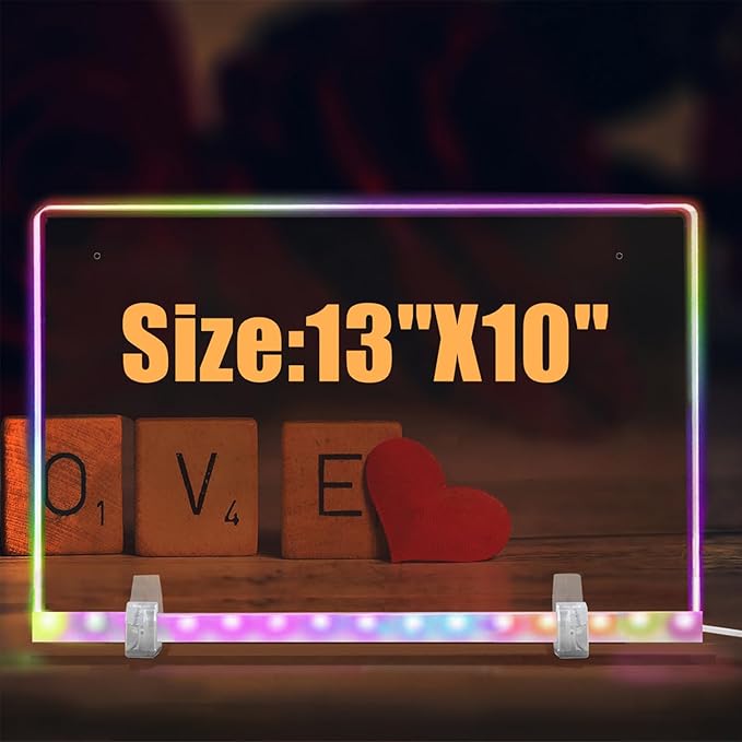 SetGame LED Drawing Board for Kids, 16 Inch Doodle LED Note Boards with Colors, 2026 Birthday Gifts for Boys Girls Ages 5 6 7 8 9 10 12+ Year Old, Magic Glow Art Toys for 6 7 8 9 10 Year Old