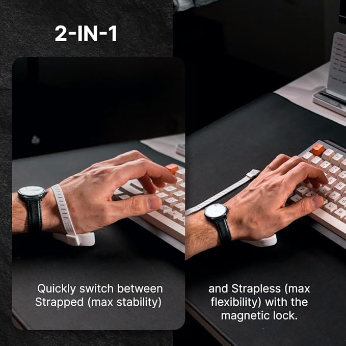 DELTAHUB Carpio G2.0 - Advanced Ergonomic Right-Handed Gaming Wrist Rest for Mouse - Superior Support for Serious Gamers - Anti-Fatigue, Smooth Glide (Small, Right, Pink)