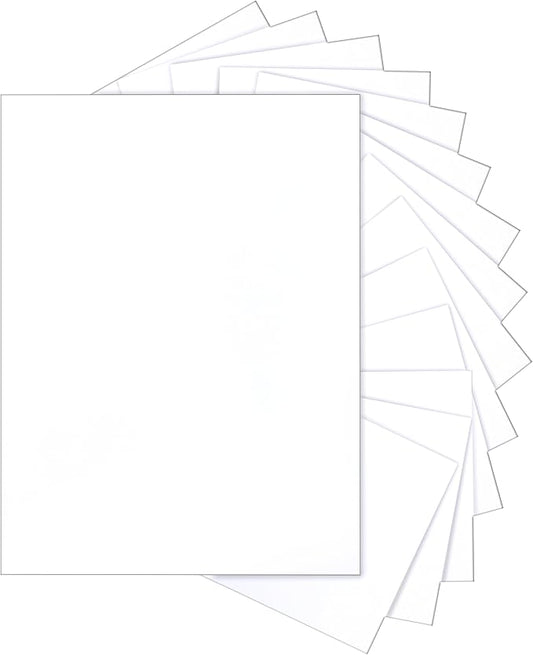 Silunkia 40 Sheets White Cardstock 8.5 x 11 Printer Paper, 75lb White Paper Card Stock for DIY Card Making, Thank You Cards, Business Cards, Wedding Invitations, Certificates, Menus