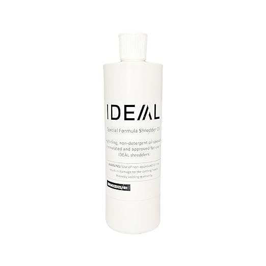 IDEAL Special High-Cling Lubricating Oil for ideal Shredders: Non-Toxic, Non-Detergent, Extend Life of Your Shredder (1 Bottle, 16 OZ)