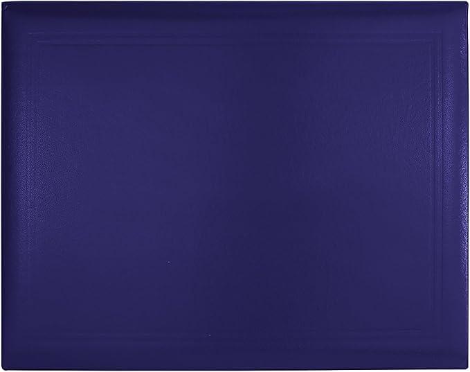GraduationMall 8.5"x11" Smooth Padded Diploma Cover Certificate Holder Purple,2-Packs