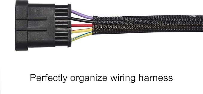 25ft - 1/4 inch PET Expandable Braided Sleeving – Black – Alex Tech Braided Cable Sleeve