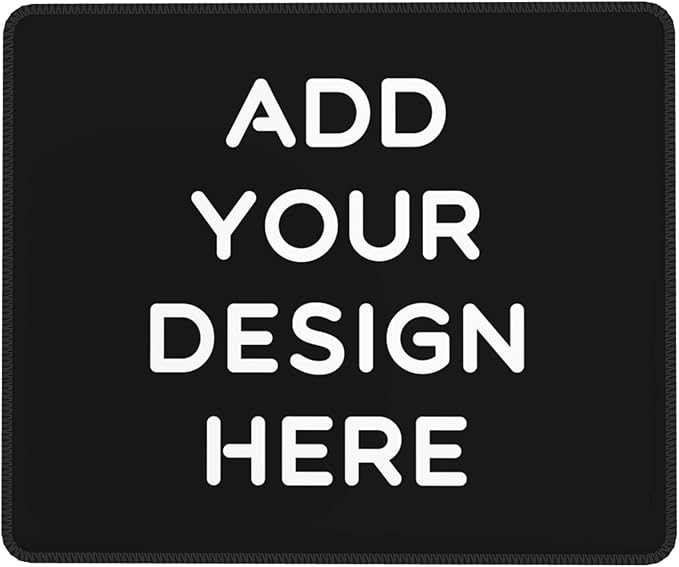 OHORTEB Custom Mouse Pad with Photo, Personalized Image Text Laptop Desk Mat, Customized Non-Slip Waterproof Desk Writing Pad for Office Home (Custom, 7in x 8.6in)