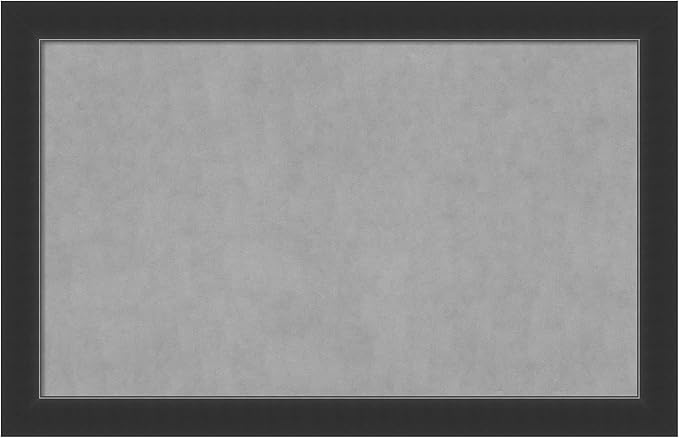 Amanti Art Black Framed Magnetic Board 29x45 Large Vision Board for use with Magnets, 100% Metal Sheet to Display Items as Office Decor or for Home Organization in mudroom, Kitchen or Kids Room