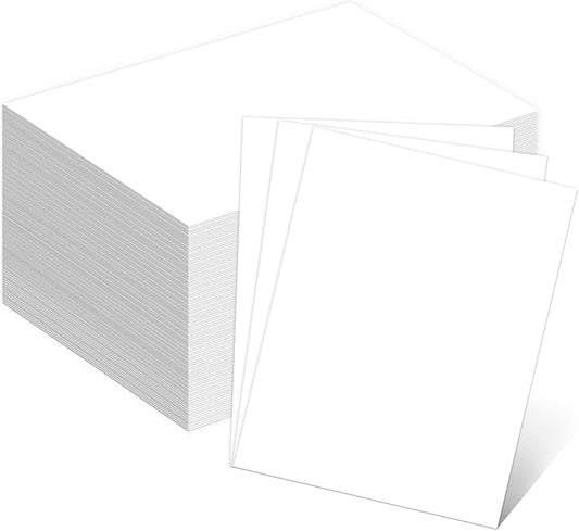 110lb White Cardstock 8.5x11, Goefun 100 Sheets Heavyweight White Card Stock 300 GSM for Invitations, Menus, Poster, DIY Card
