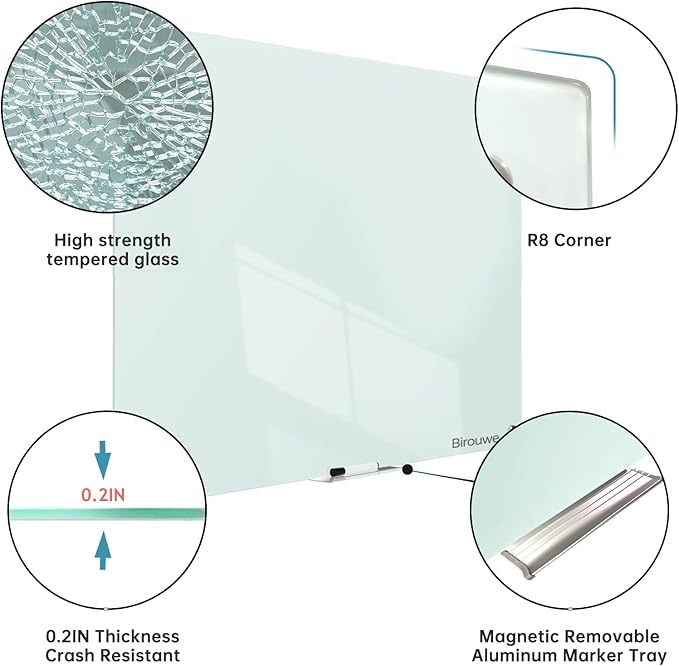 Glass Whiteboard 36 * 72Inches