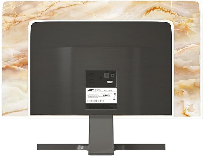 Baocicco Abstract Waterproof TV Screen Cover with Marble Design Aesthetic Television Covers for Xmas Decoration Anti-Static Dustproof Protective Cover for LED LCD OLED TVs 75 Inch