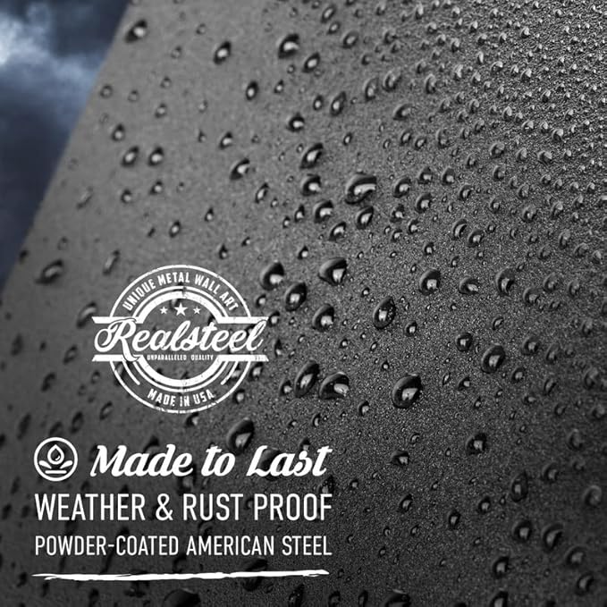 RealSteel Metal Split Letter Monogram – Personalized Last Name Sign for Home & Outdoor Décor – Custom Metal Wall Art – Family Name Sign, Welcome Sign
