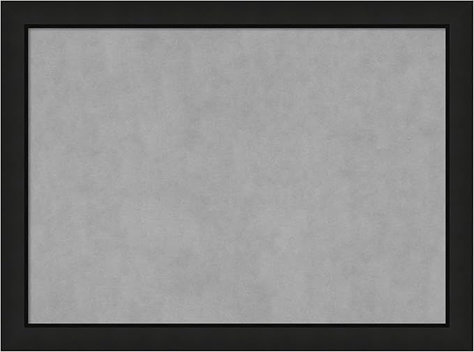 Amanti Art Black Framed Magnetic Board 23x31 Medium Vision Board for use with Magnets, 100% Metal Sheet to Display Items as Office Decor or for Home Organization in mudroom, Kitchen or Kids Room