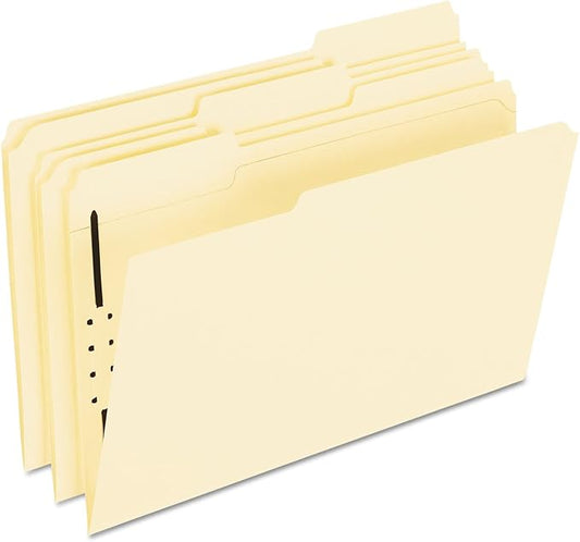 Pendaflex Manila Fastener Folders, Legal Size, 1 Fastener, 1/3 Cut, 50/BX (FM310EE)
