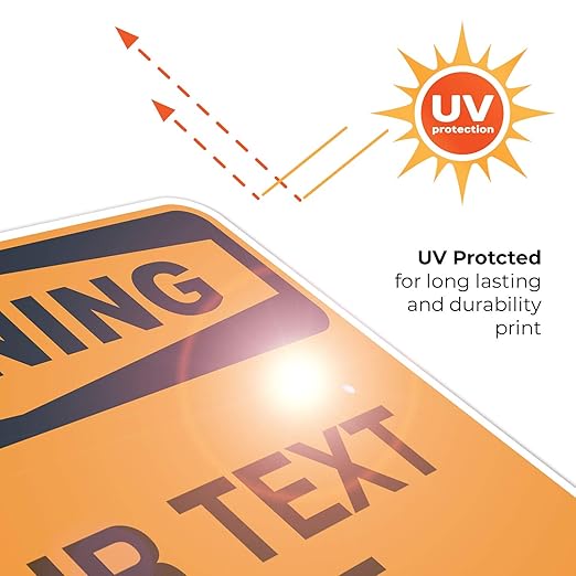 Custom Warning Sign, OSHA Sign, 18x24 Inches, Rust Free .063 Aluminum, Fade Resistant, Indoor/Outdoor Use, Made in USA