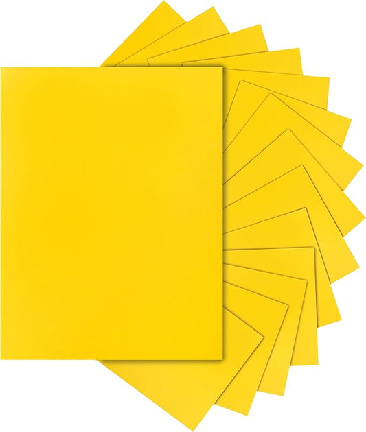 Silunkia 300 Sheets Yellow Cardstock 8.5 x 11 Crafting Paper, 75lb Thick Paper Card Stock for Cards Making, School Scrapbooking, Greeting Cards, Office Printing, Party