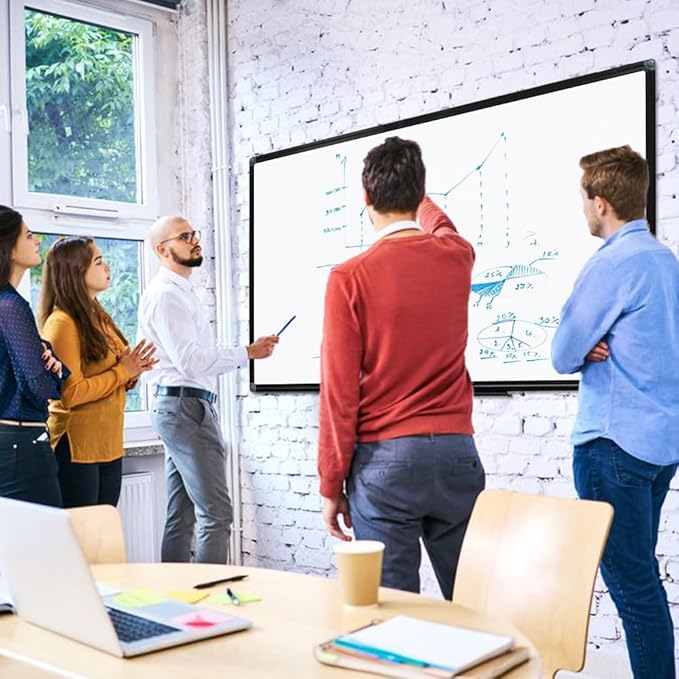 XIWODE Large 36x72 Inch Magnetic Dry Erase Whiteboard，Black Aluminum Frame Wall-Mounted for Home School Office Conference Room