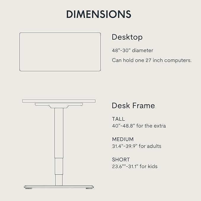 FlexiSpot E6 3-Stage Dual Motor Electric Standing Desk 48 x 30 Sit Stand Up Desk, Holds 220 lbs, Adjustable Height w/ Memory Presets, One-Piece Black Desktop & Black Frame, Ships in 2 Boxes