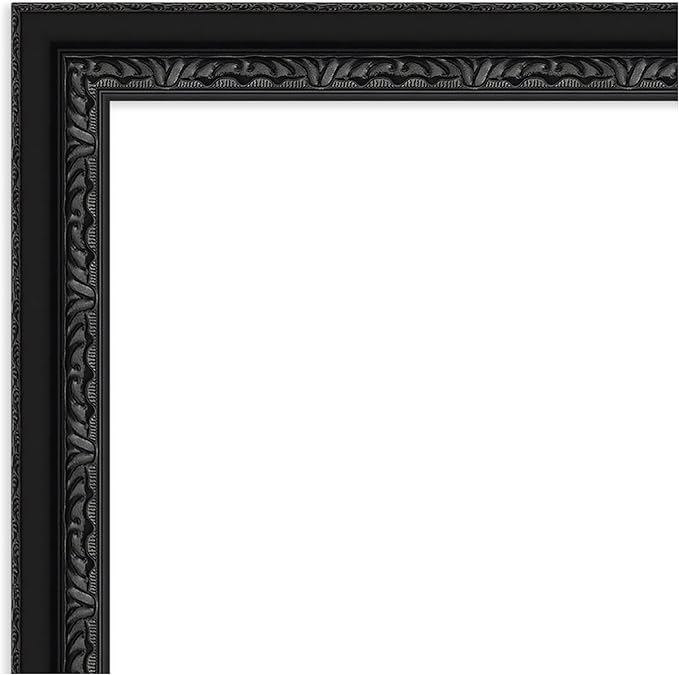 Amanti Art Black Framed Magnetic Board 24x28 Medium Vision Board for use with Magnets, 100% Metal Sheet to Display Items as Office Decor or for Home Organization in mudroom, Kitchen or Kids Room