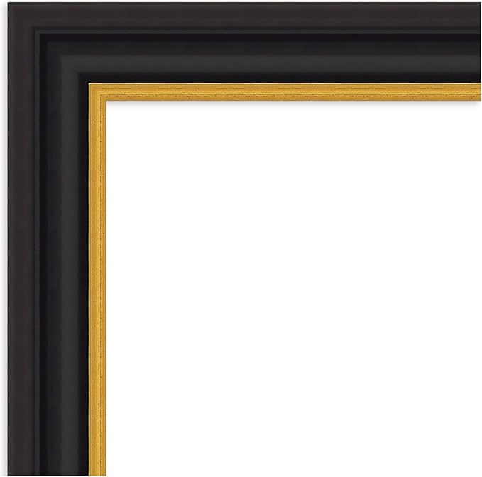 Amanti Art Black Framed Magnetic Board 26x26 Medium Vision Board for use with Magnets, 100% Metal Sheet to Display Items as Office Decor or for Home Organization in mudroom, Kitchen or Kids Room