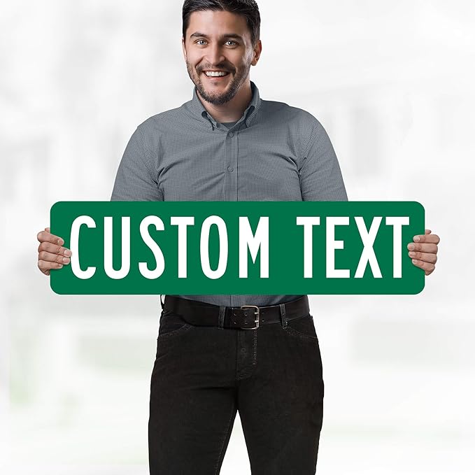 Custom Street Sign, Road - Address Sign, 8 Colors, Reflective Option, Mounting Options, 8x32 Inch, Thick Rust-Free AlumaBond, USA Made by My Sign Center, (Classic)…