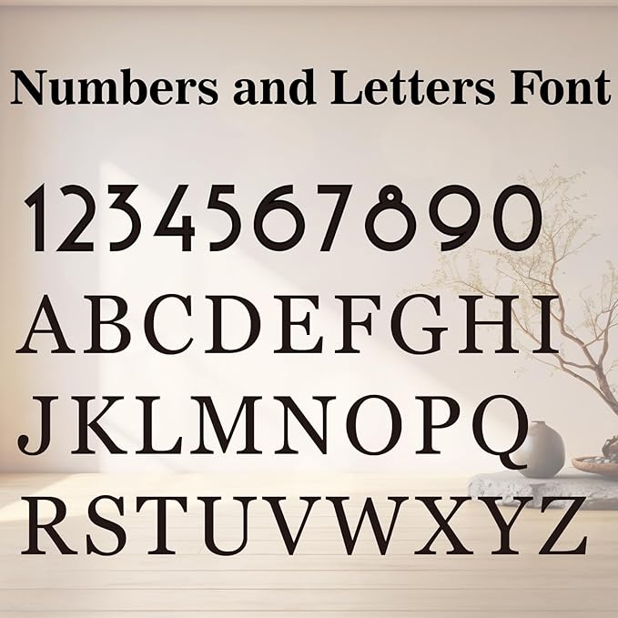 Personalized Address Signs for Houses,House Numbers for Outside Modern,House Number Sign, Address Number for Houses, Metal Address Plaque Sign, Custom Address Plaques for House Numbers