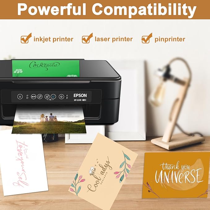 Silunkia 120 Sheets Gold Shimmer Cardstock 8.5 x 11 Metallic Paper, 250gsm/92lb Thick Paper Card Stock for Birthday Decorations, DIY Cards Making, Greeting Cards, Wedding Invitations, School Crafting