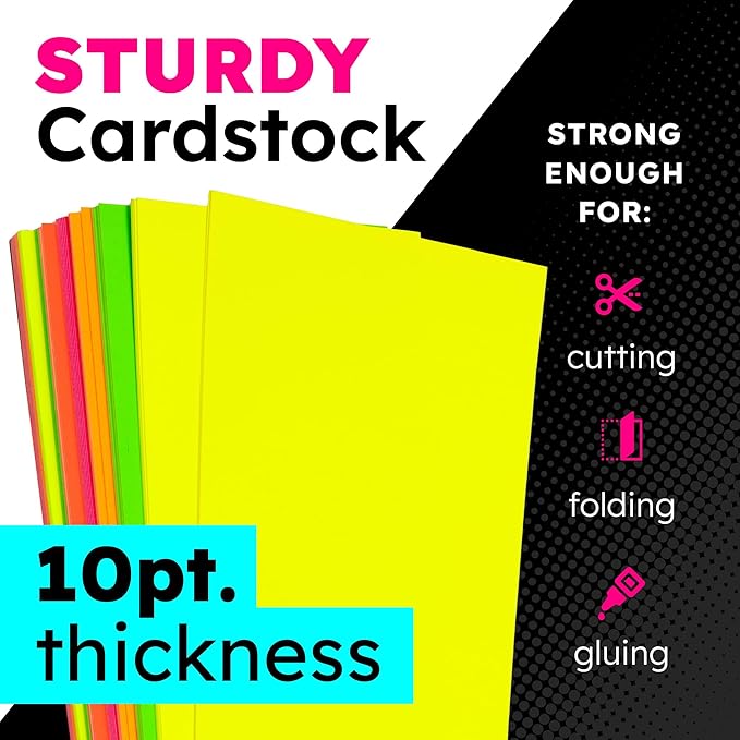 Hygloss Medium Poster Board 11x14 - 25 Neon Green Single Color Poster Boards Bulk Pack - 10 Pt. Thickness Colored Poster Board Paper for Projects, Signs, Displays - Posterboard Multipack 11" x 14"